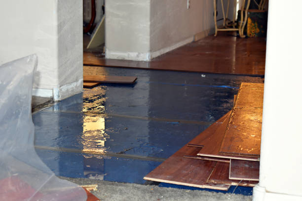 Professional Sewage Cleanup technician working in Clare, IA